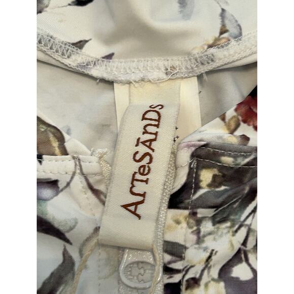 Artesands NWT Clementine White Seurat Short Sleeve Sunsafe Top White Size 10 - Picture 5 of 8